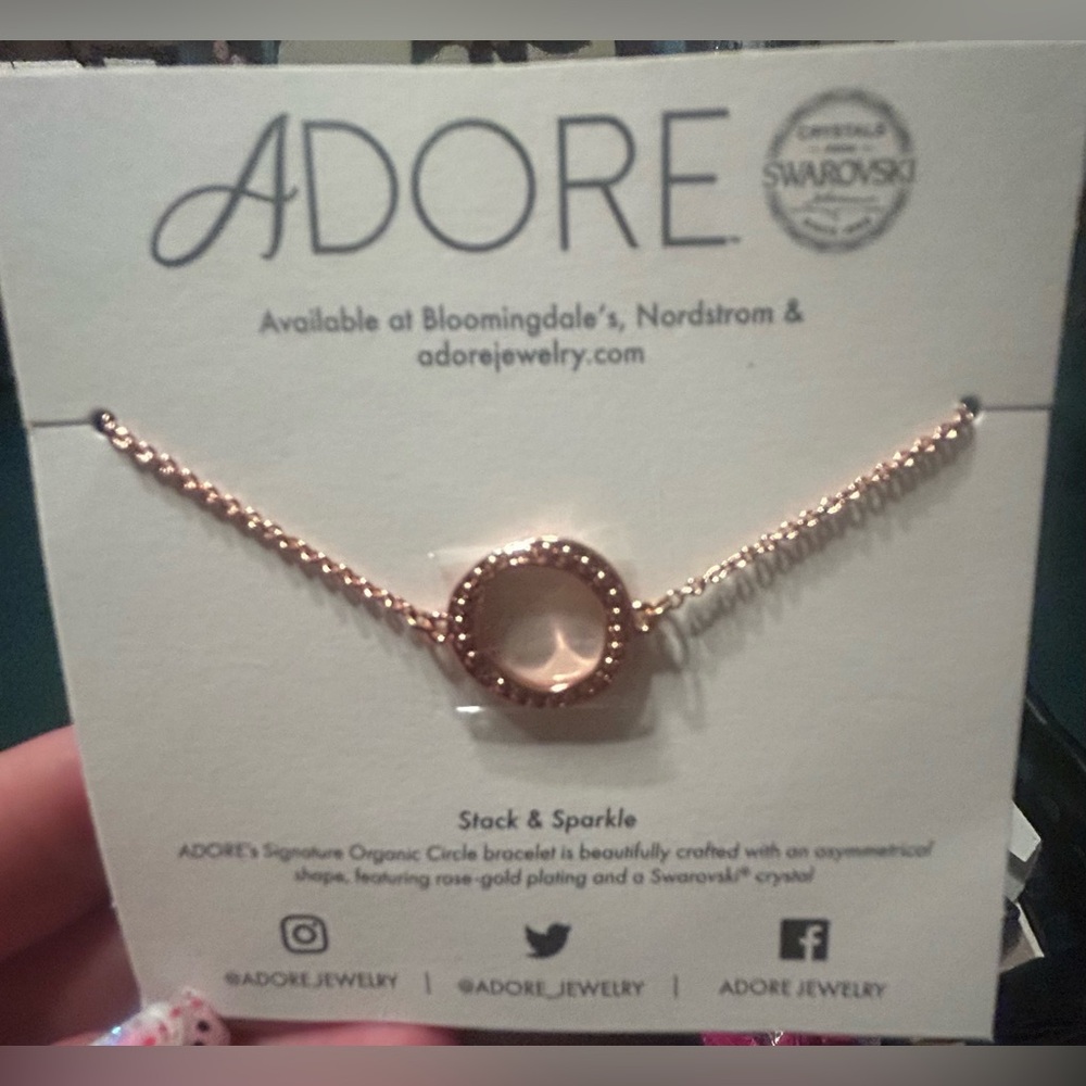 Adore Rose Gold Bracelet by Swarovski.